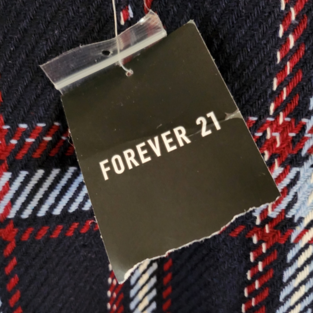 FOREVER 21, 5 FRONT BUTTON WOOL BLEND SKIRT, SIZE M NWT - Picture 4 of 5